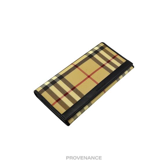 🔴 Burberry Long Snap Wallet - Nova Check Black - Picture 4 of 11